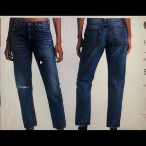 Hudson NWT Jessi Relaxed Cropped Boyfriend size 31